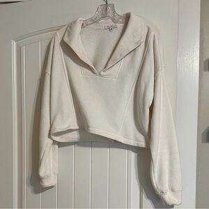 Z Supply White Textured Sweater Pullover XS